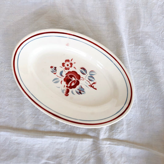 バドンヴィレー Badonviller ラヴィエ ROSES バラ柄 フランスアンティーク食器 ビンテージ食器 ブロカント 蚤の市