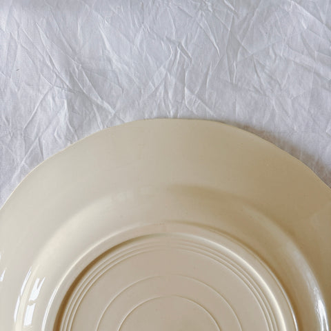 フランス ディゴワン＆サルグミンヌ 花リム ディナープレート 平皿 フランスアンティーク食器 ブロカント　蚤の市