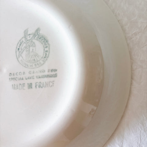 ムーランデルー Moulin des Loups バスク柄 キャロットプレート フランスアンティーク食器 ブロカント 蚤の市