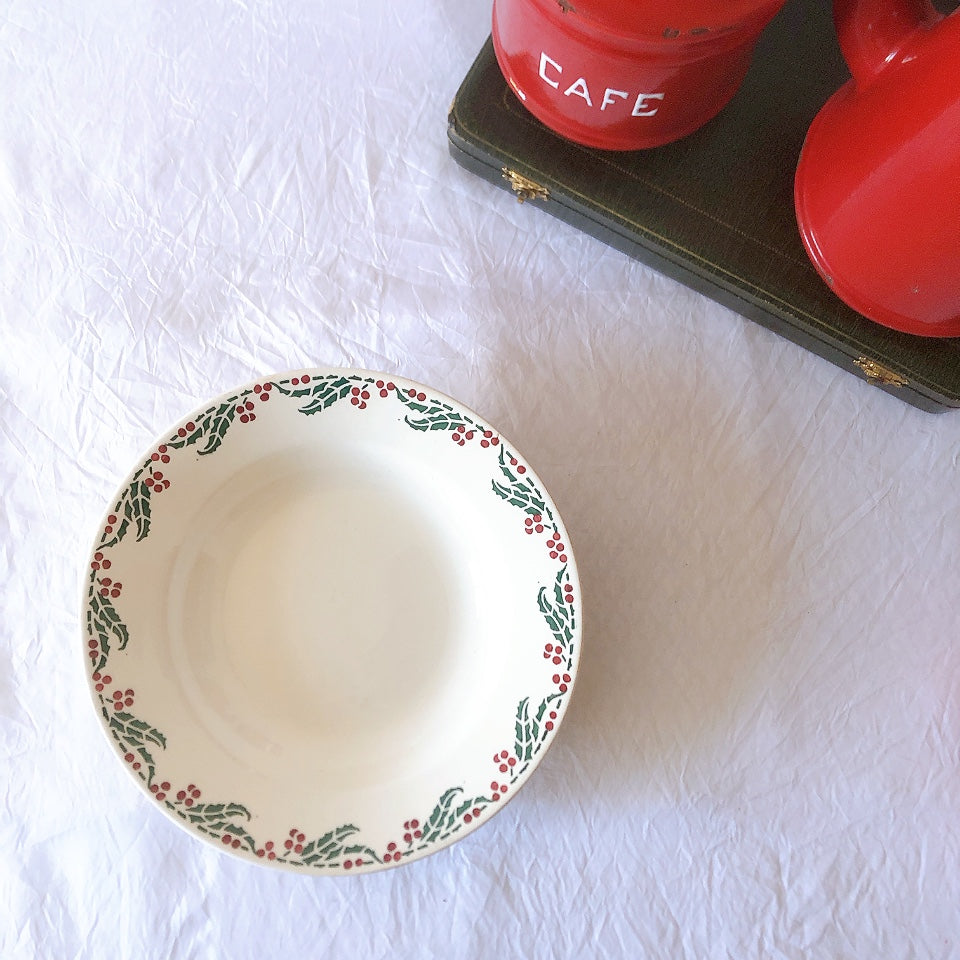 フランスアンティーク クレイユモントロー HOUX 柊 スープ