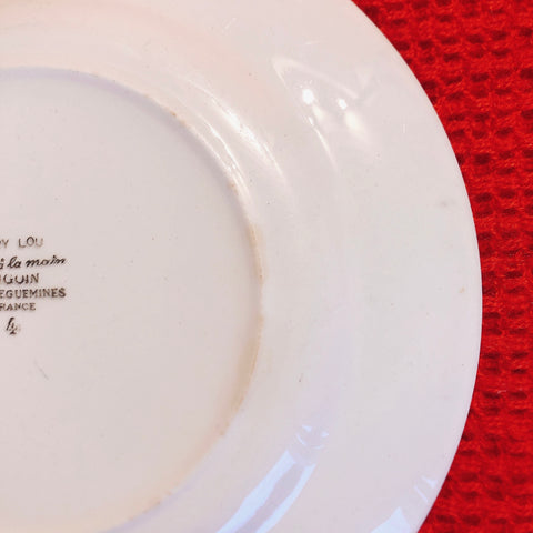ディゴワンサルグミンヌ 『マリールー』 ディナープレート・平皿 B フランスアンティーク・ヴィンテージ食器　ブロカント　蚤の市