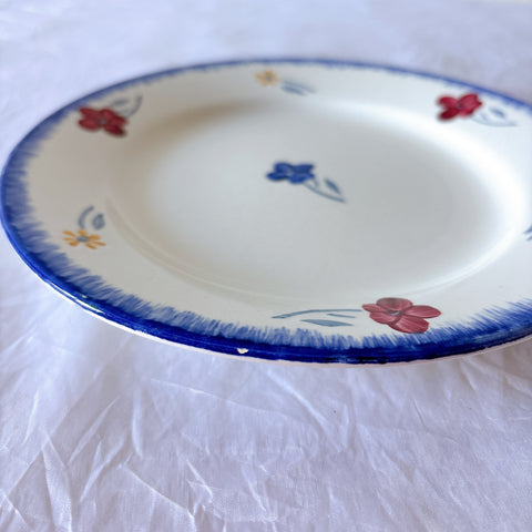 フランスアンティーク ディゴワンサルグミンヌ MARY LOU マリールー デザートプレート 花柄 Digoin Sarreguemines アンティーク食器