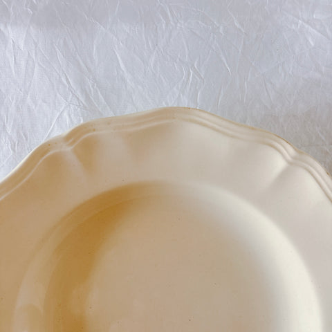 フランス ディゴワン＆サルグミンヌ 花リム スーププレート 深皿 フランスアンティーク食器 ブロカント　蚤の市