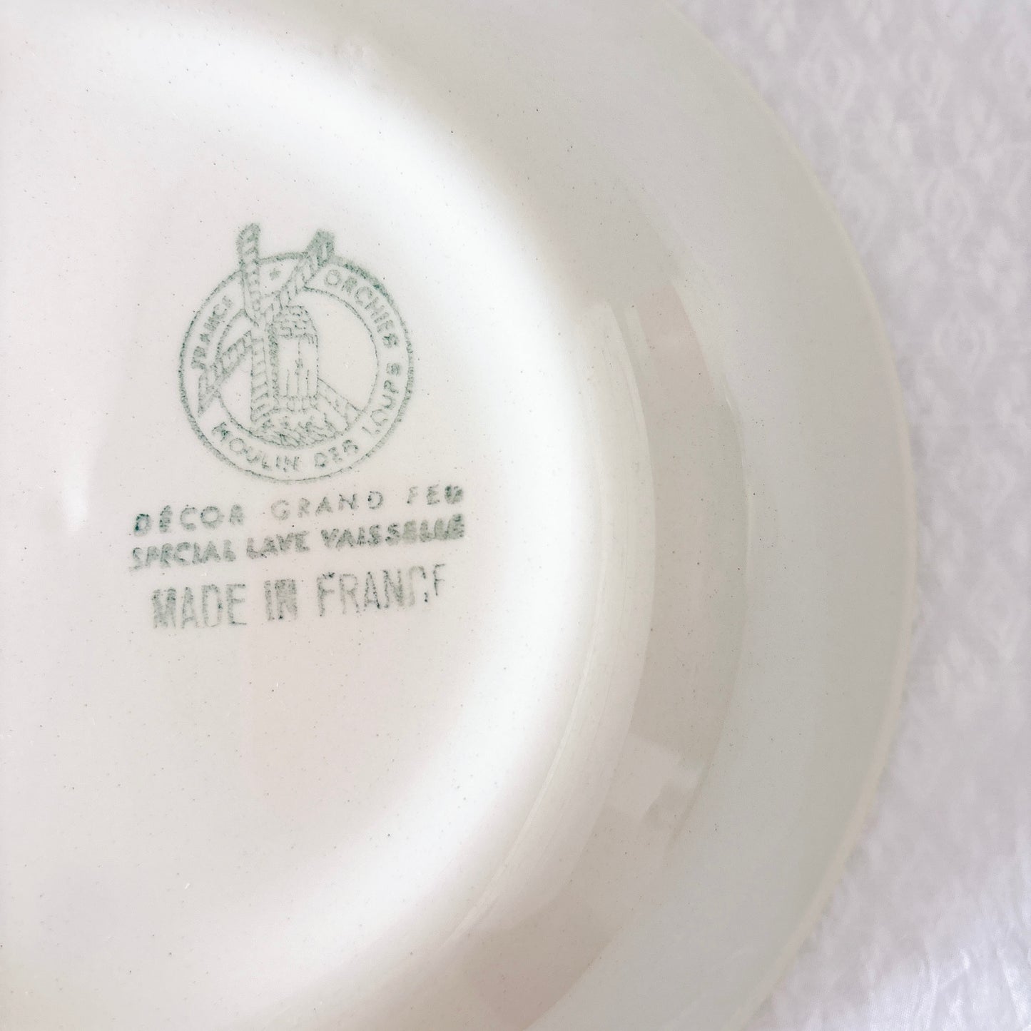ムーランデルー Moulin des Loups バスク柄 キャロットプレート フランスアンティーク食器 ブロカント 蚤の市