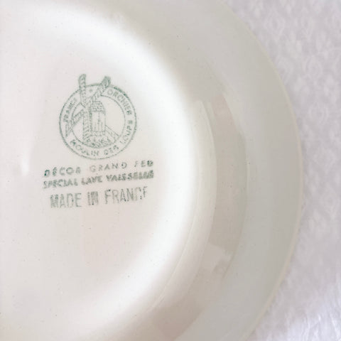 ムーランデルー Moulin des Loups バスク柄 キャロットプレート フランスアンティーク食器 ブロカント 蚤の市
