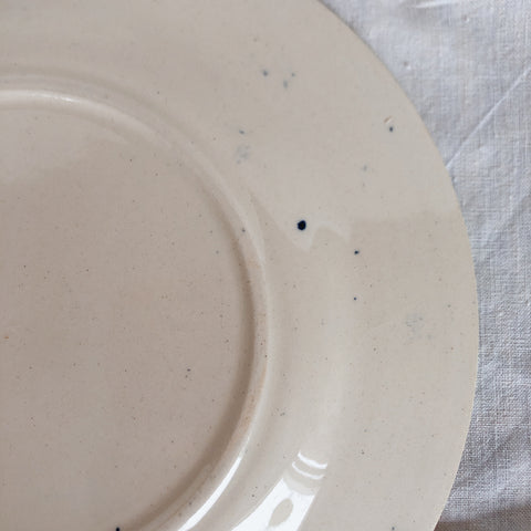 フランスアンティークプレート GIEN ジアン CACTUS サボテン デザートプレート B ジアンブルー アンティーク食器・皿　ブロカント  蚤の市
