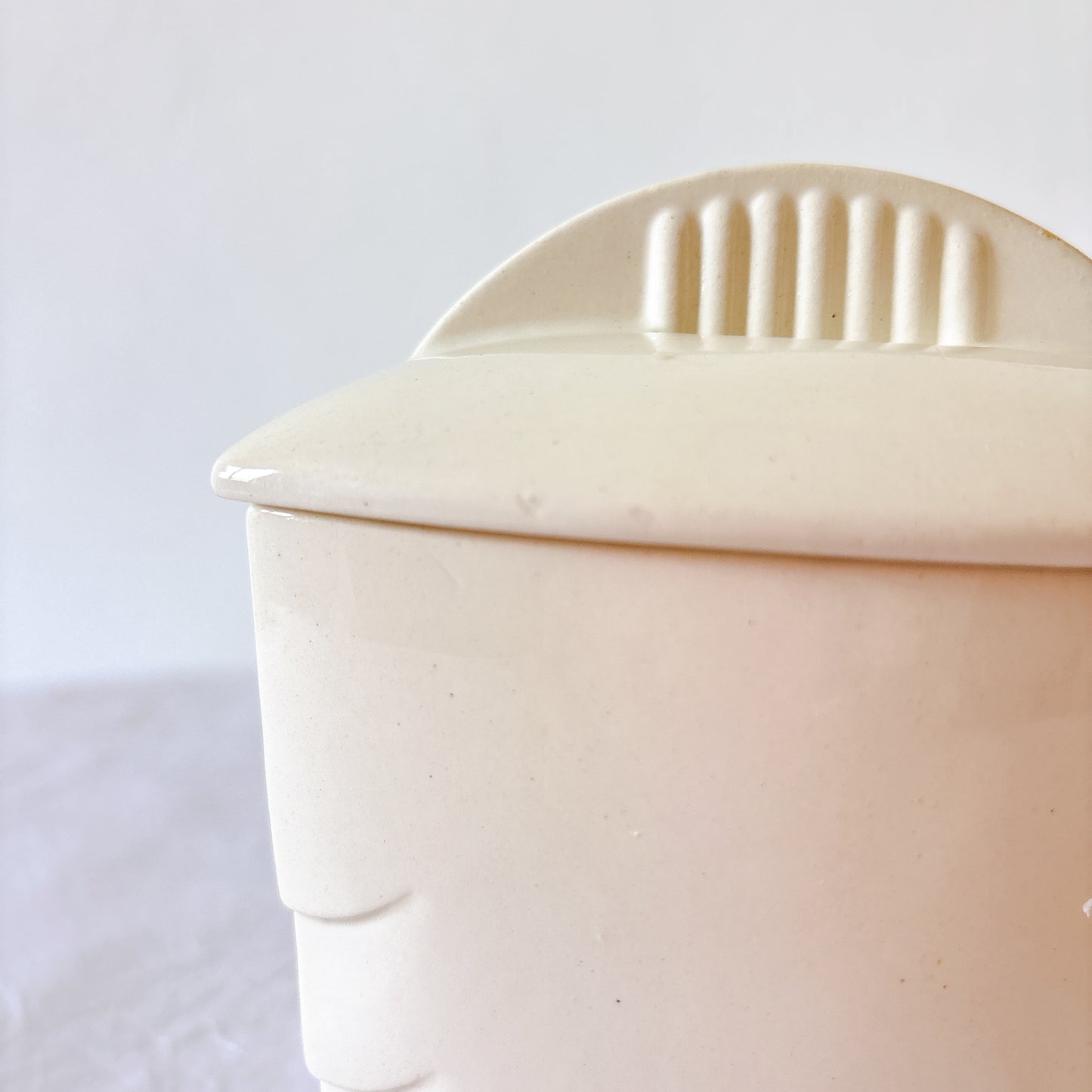 リュネヴィル K&G LUNEVILLE "MADELEINE"シリーズ 陶器製キャニスター   フランスアンティーク食器　蚤の市　ブロカント