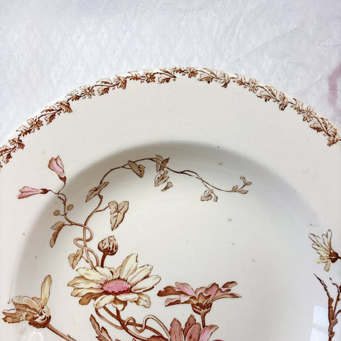 リュネヴィル  マーガレット MARGUERITE スーププレート フランスアンティーク食器　蚤の市　ブロカント