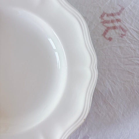 フランス ディゴワン＆サルグミンヌ 花リム スーププレート 深皿 フランスアンティーク食器 ブロカント　蚤の市