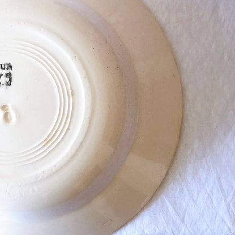 ご予約フランスアンティーク クレイユモントロー HOUX　柊　スーププレート・深皿 フランスアンティーク食器　ブロカント　蚤の市