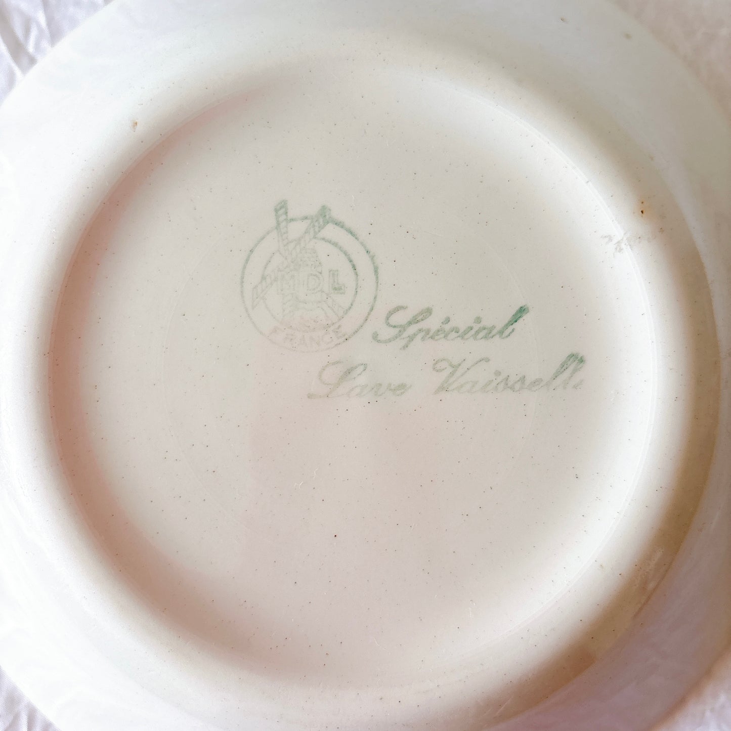 ムーランデルー Moulin des Loups バスク柄 キャロットプレート フランスアンティーク食器 ブロカント 蚤の市