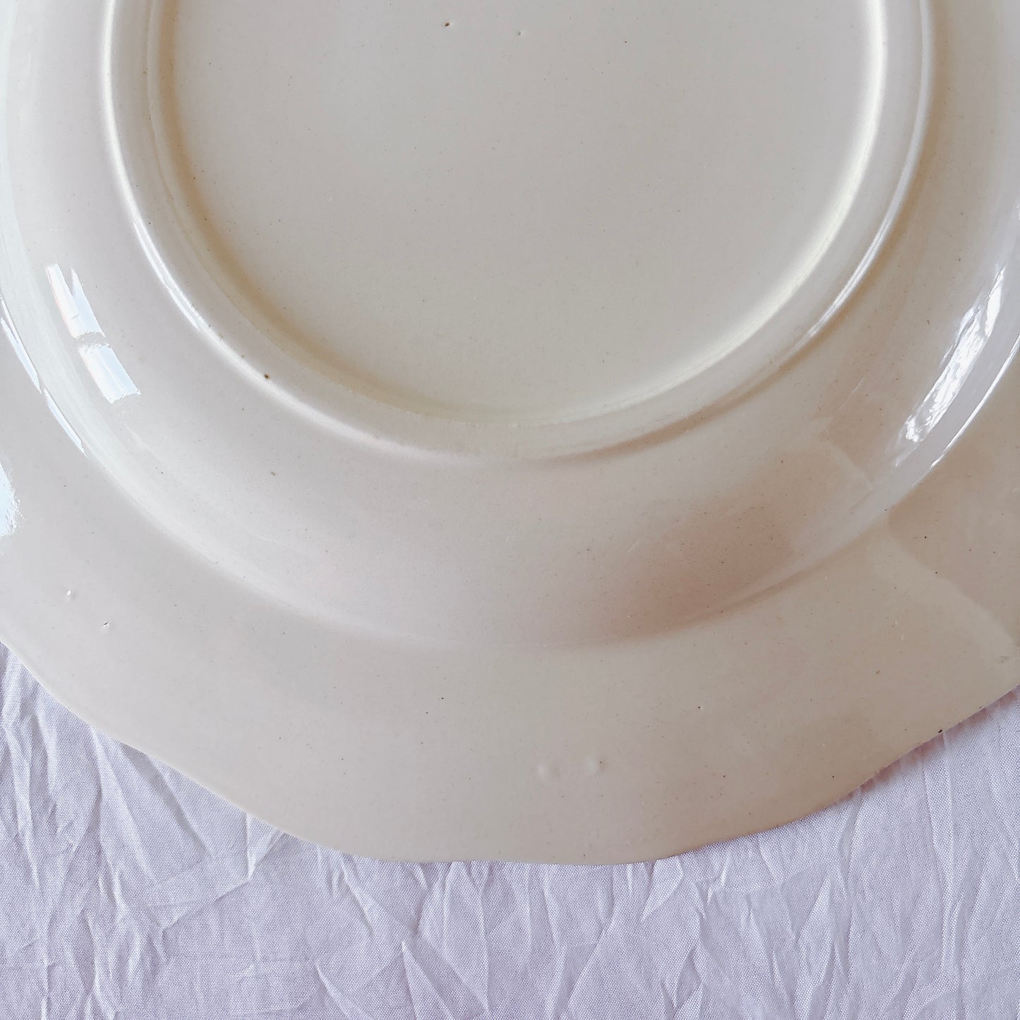 フランス ディゴワン＆サルグミンヌ 花リム スーププレート 深皿 フランスアンティーク食器 ブロカント　蚤の市