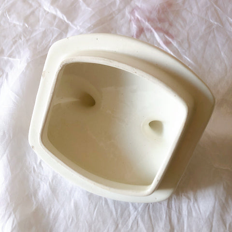 フランスアンティーク サンタマン バスク柄陶器キャニスター 「イエロー・ブルー」 フランスアンティーク食器　ブロカント　蚤の市