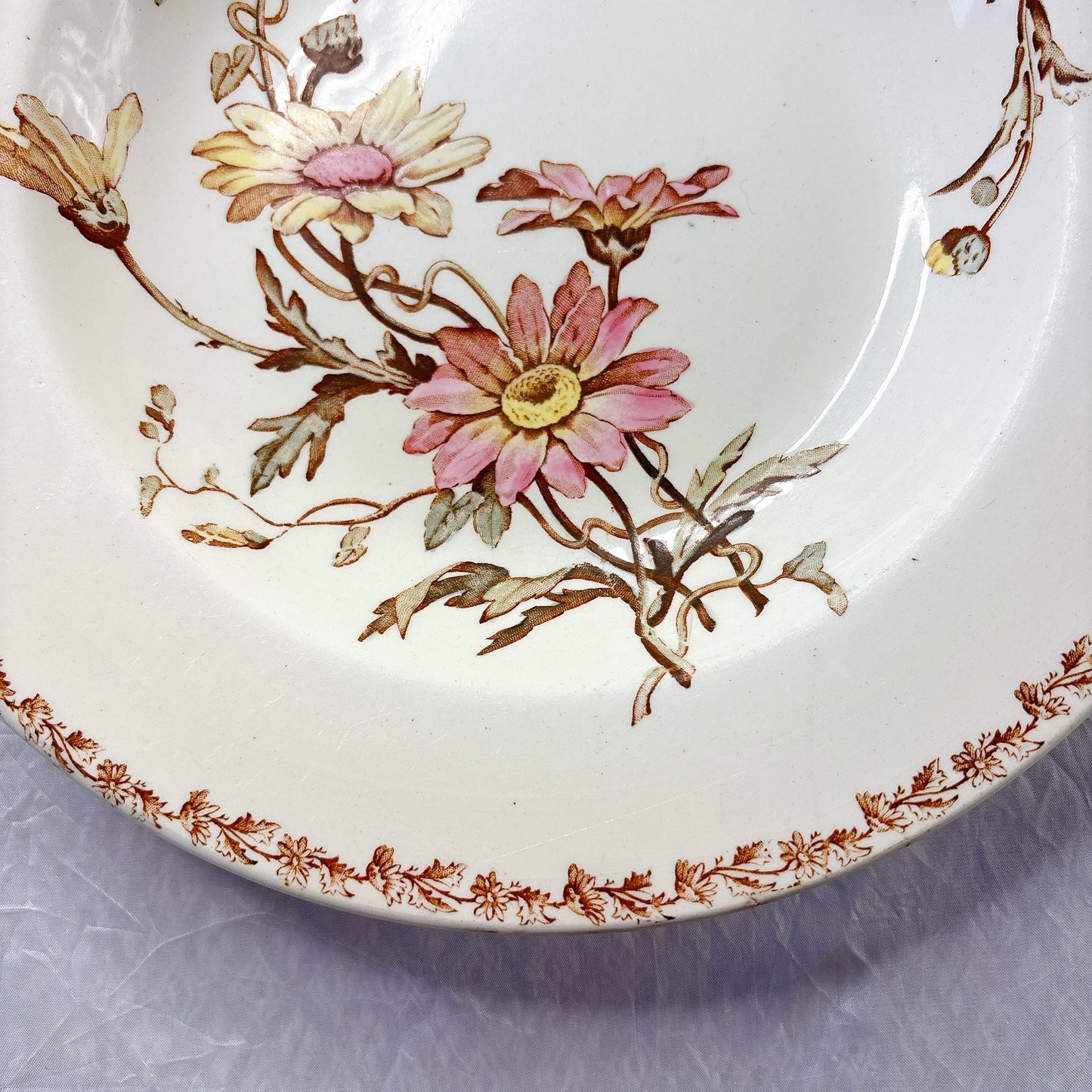 リュネヴィル  マーガレット MARGUERITE スーププレート フランスアンティーク食器　蚤の市　ブロカント