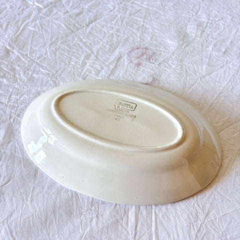 ディゴワンサルグミンヌ Digoin&sarreguemines 『BASTIA』バラ柄ラヴィエ　フランスアンティーク食器 ブロカントアンティーク　蚤の市