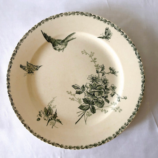 フランスアンティーク GRAND DEPOT E.Bourgeois グランデポ エミールブルジョワ ディナープレート 平皿 C フランスアンティーク食器 ブロカント 蚤の市