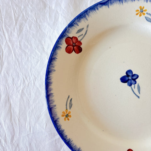 フランスアンティーク ディゴワンサルグミンヌ MARY LOU マリールー デザートプレート 花柄 Digoin Sarreguemines アンティーク食器