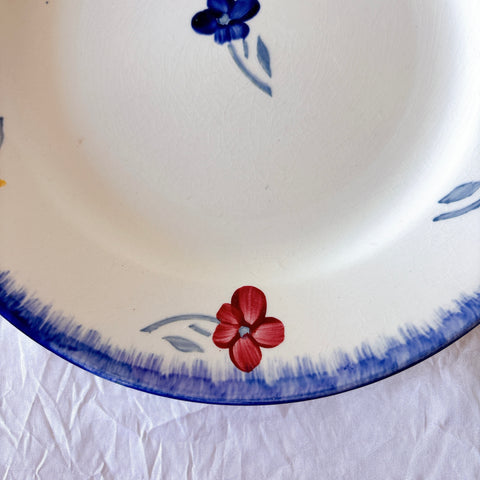 フランスアンティーク ディゴワンサルグミンヌ MARY LOU マリールー デザートプレート 花柄 Digoin Sarreguemines アンティーク食器