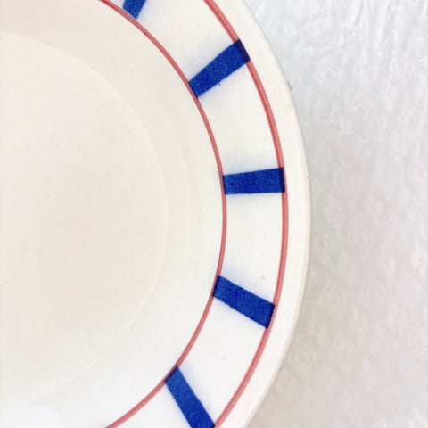 ムーランデルー Moulin des Loups バスク柄 キャロットプレート フランスアンティーク食器 ブロカント 蚤の市