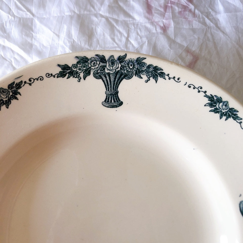 フランスアンティーク ロンシャン LONGCHAMP "Versailles Ennege"ヴェルサイユ　エネジェ クルーズプレート　フランスアンティーク食器 ブロカントアンティーク