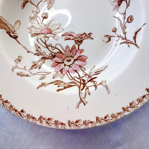 リュネヴィル  マーガレット MARGUERITE スーププレート フランスアンティーク食器　蚤の市　ブロカント