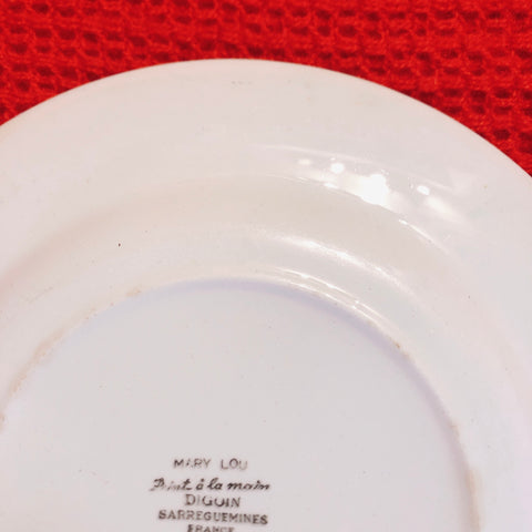 ディゴワンサルグミンヌ 『マリールー』 ディナープレート・平皿 B フランスアンティーク・ヴィンテージ食器　ブロカント　蚤の市