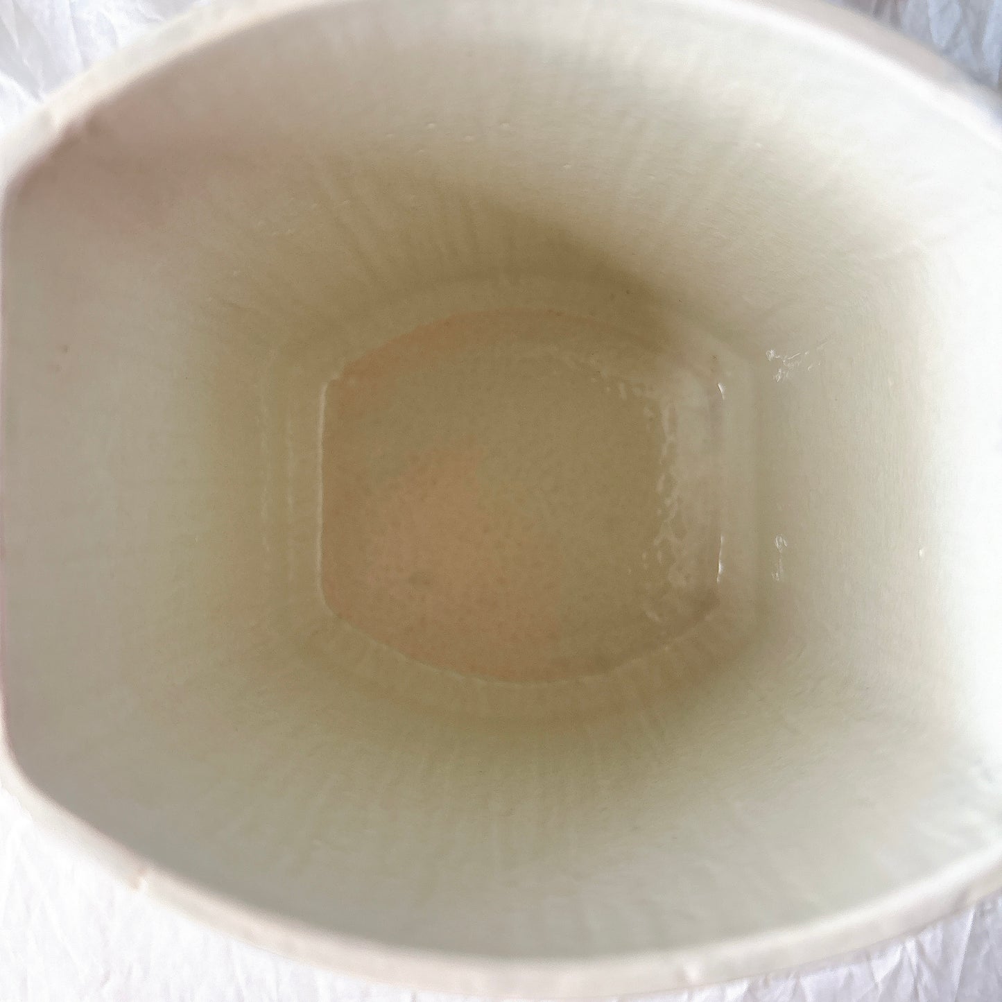 クレイユエモントロー  HBCM Béarn バスク柄 陶器キャニスター 「赤x青 」フランスアンティーク　ブロカント　蚤の市