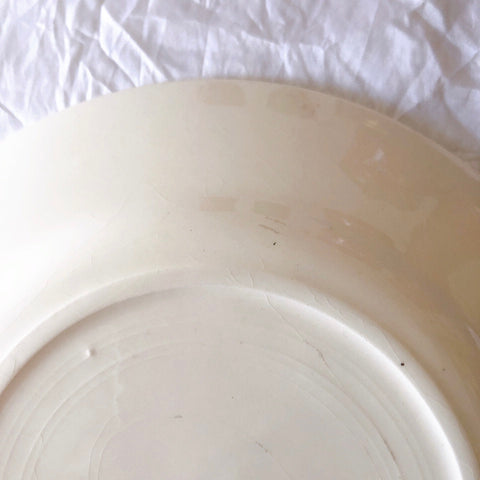 ご予約　フランスアンティーク クレイユモントロー HOUX　柊　ディナープレート　平皿 3枚セット　フランスアンティーク食器　ブロカント　蚤の市