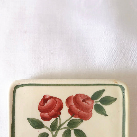 ショワジールロワ　HB & Cie Choisy le Roi『ローズ』ディネット鍋敷き　トリベット　フランスアンティーク食器　ブロカントアンティーク　蚤の市