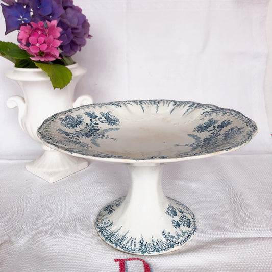 サンタマンアマージュ REGENCE(レジャンス) コンポティエ コンポート皿 フランスアンティーク食器 ブロカント 蚤の市