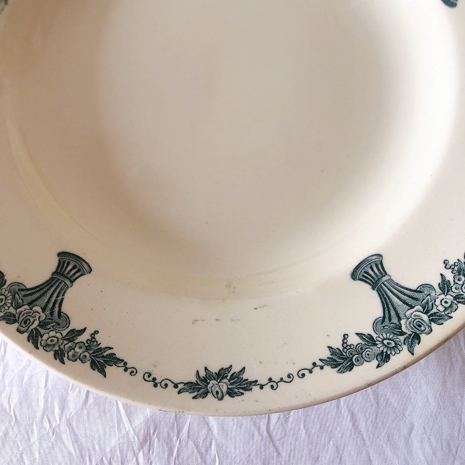 フランスアンティーク ロンシャン LONGCHAMP "Versailles Ennege"ヴェルサイユ　エネジェ クルーズプレート　フランスアンティーク食器 ブロカントアンティーク