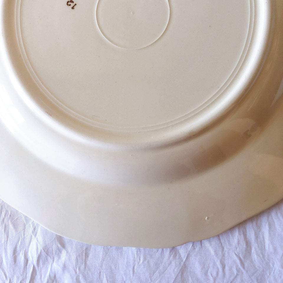 フランス サルグミンヌ sarreguemines アグレスト デザートプレート 20.7㎝  フランスアンティーク食器 フランス蚤の市・ブロカント