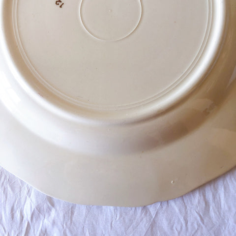 フランス サルグミンヌ sarreguemines アグレスト デザートプレート 20.7㎝  フランスアンティーク食器 フランス蚤の市・ブロカント