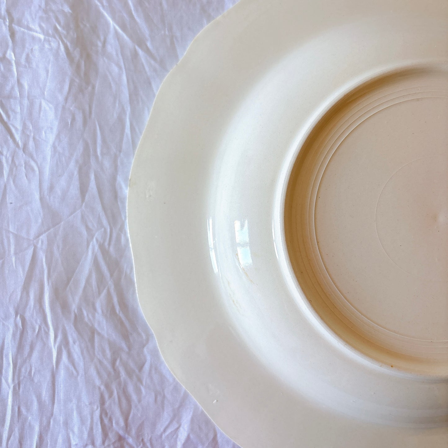フランス ディゴワン＆サルグミンヌ 花リム デザートプレート 深皿 フランスアンティーク食器 ブロカント　蚤の市