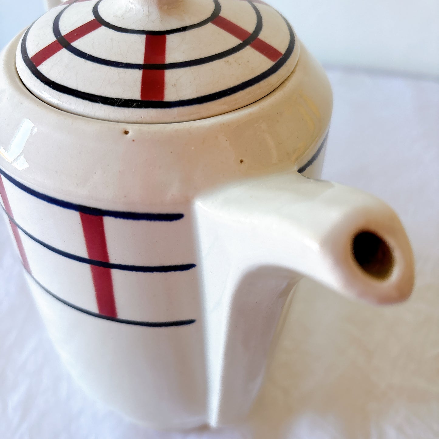 アンティーク コーヒーポット 側面 注ぎ口