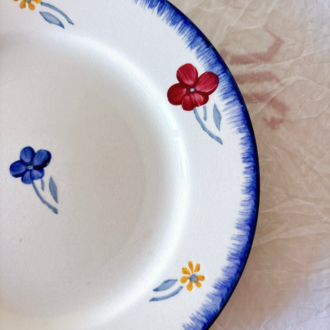 フランスアンティーク ディゴワンサルグミンヌ MARY LOU マリールー デザートプレート 花柄 Digoin Sarreguemines アンティーク食器