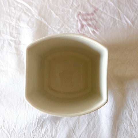 フランスアンティーク サンタマン バスク柄陶器キャニスター 「イエロー・ブルー」 フランスアンティーク食器　ブロカント　蚤の市