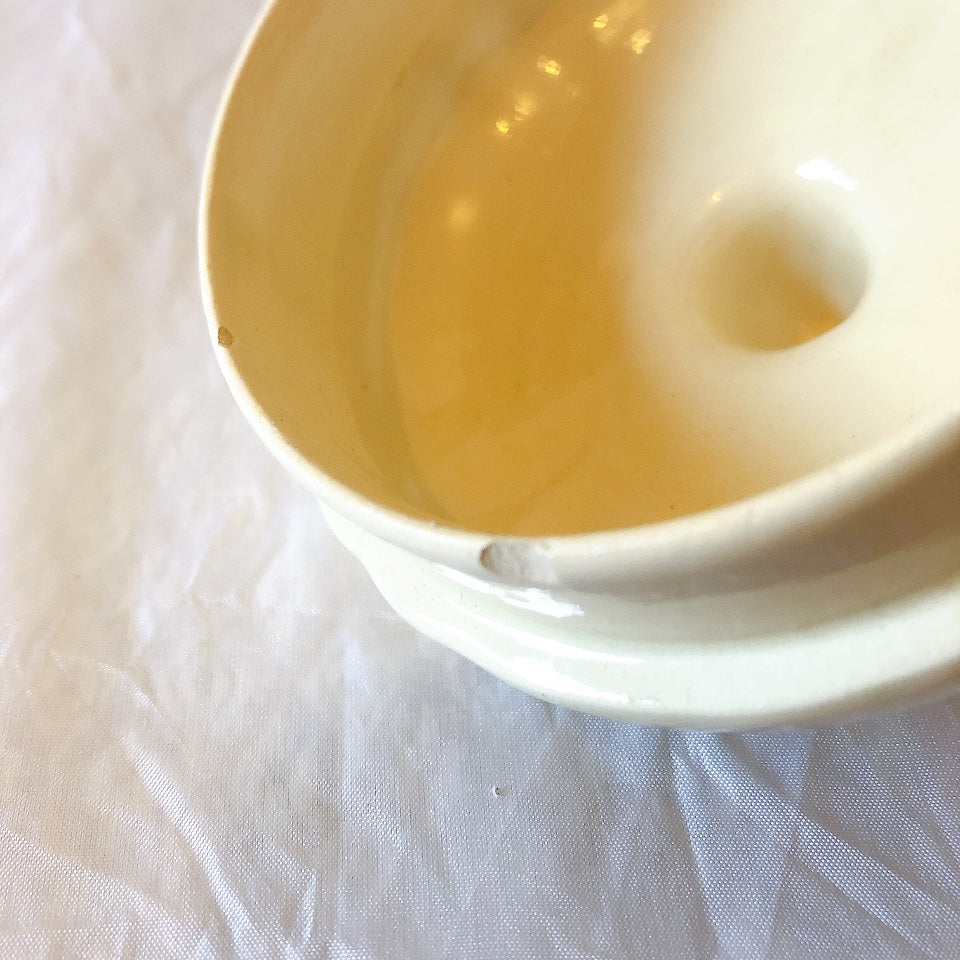 ディゴワンサルグミンヌ Digoin＆sarreguemines 花リム ティー/コーヒーポット フランスアンティーク食器 フランス蚤の市・ブロカント