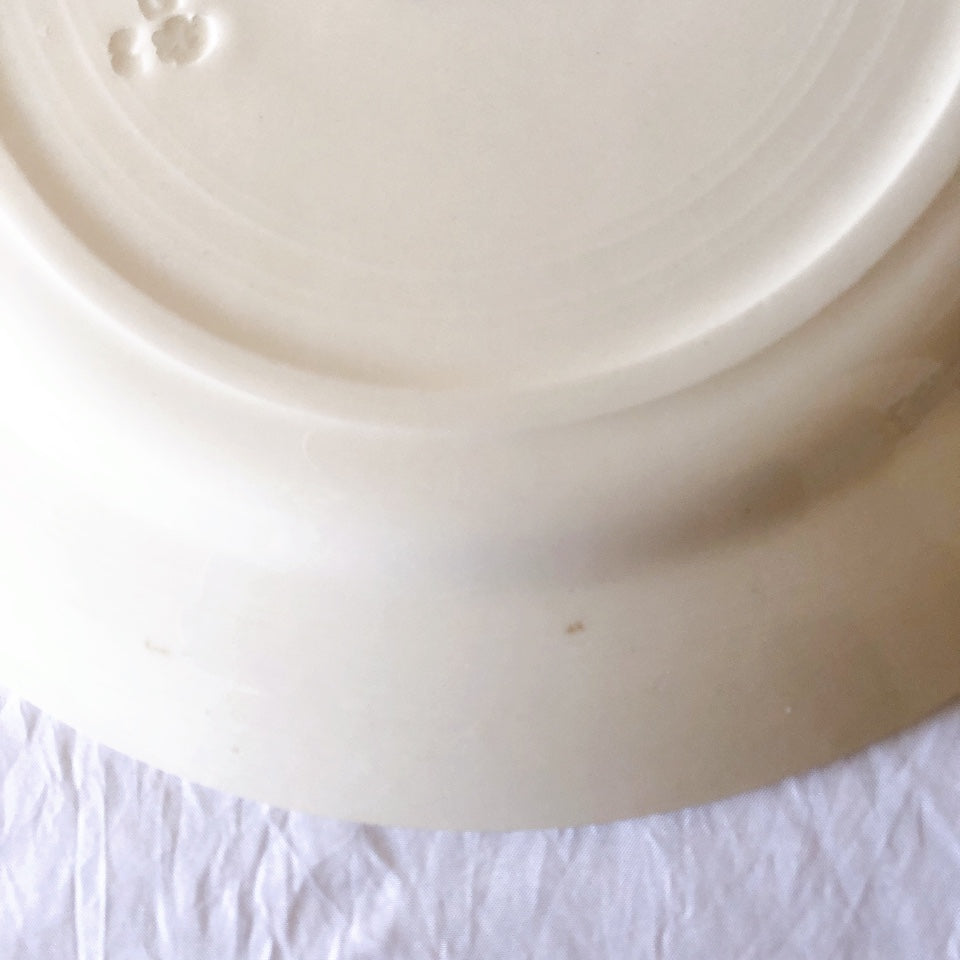 ご予約　フランスアンティーク クレイユモントロー HOUX　柊　ディナープレート　平皿 3枚セット　フランスアンティーク食器　ブロカント　蚤の市