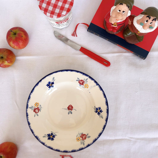 ディゴワンサルグミンヌ 『マリールー』 スーププレート・深皿 D フランスアンティーク・ヴィンテージ食器 ブロカント 蚤の市