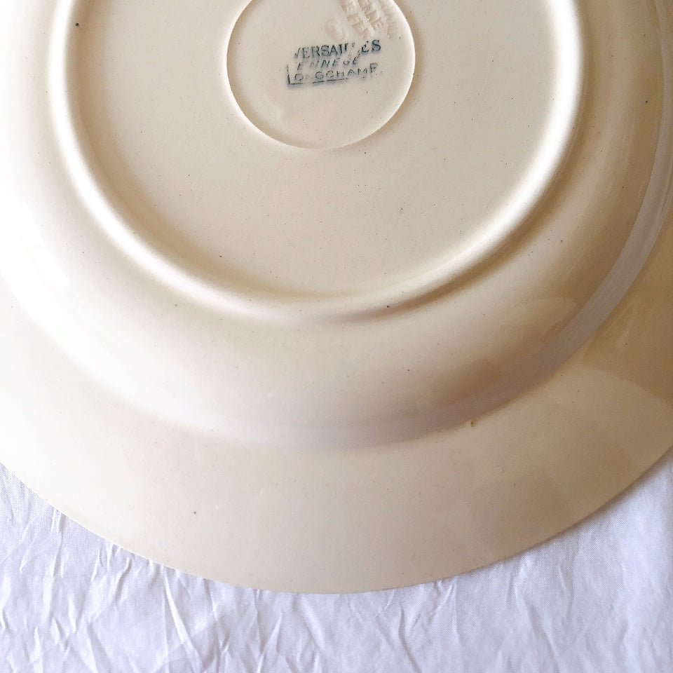 フランスアンティーク ロンシャン LONGCHAMP "Versailles Ennege"ヴェルサイユ　エネジェ クルーズプレート　フランスアンティーク食器 ブロカントアンティーク