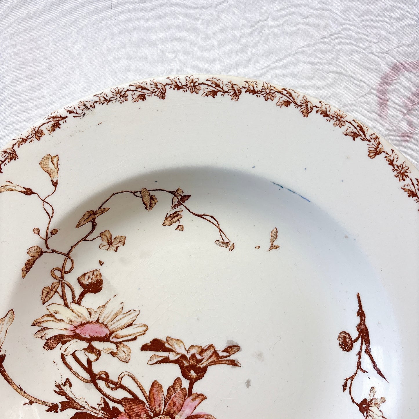 リュネヴィル  マーガレット MARGUERITE スーププレート フランスアンティーク食器　蚤の市　ブロカント