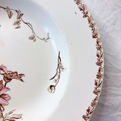 リュネヴィル  マーガレット MARGUERITE スーププレート フランスアンティーク食器　蚤の市　ブロカント