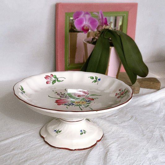 リュネヴィル “Réverbère “ コンポティエ コンポート皿 フランスアンティーク食器 蚤の市 ブロカント