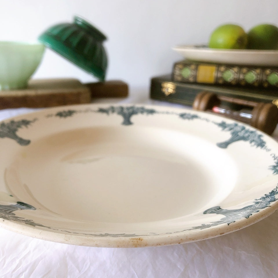 フランスアンティーク ロンシャン LONGCHAMP "Versailles Ennege"ヴェルサイユ　エネジェ クルーズプレート　フランスアンティーク食器 ブロカントアンティーク