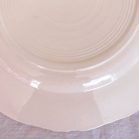 ディゴワンサルグミンヌ 花リム 『ARROMANCHES』 シリーズ　ディナープレート　平皿 E フランスアンティーク食器　蚤の市　ブロカント