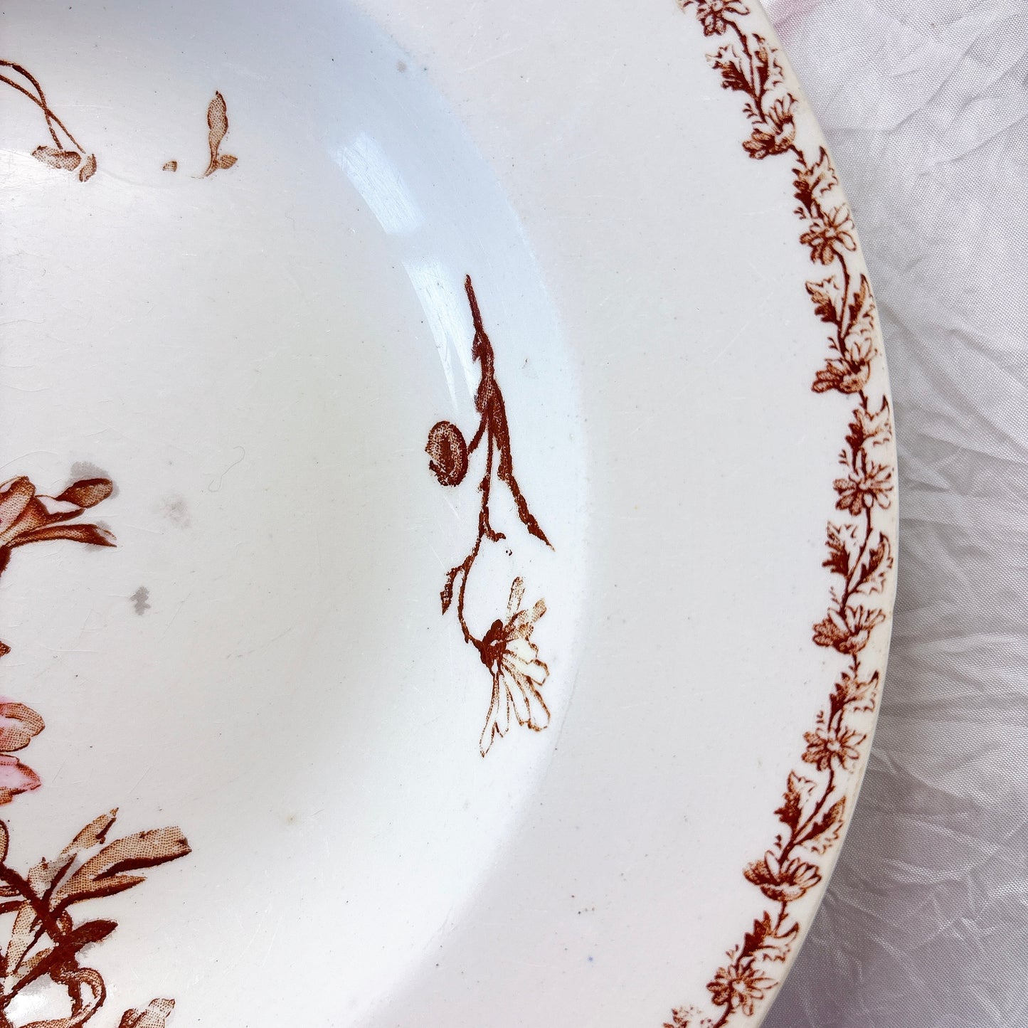 リュネヴィル  マーガレット MARGUERITE スーププレート フランスアンティーク食器　蚤の市　ブロカント