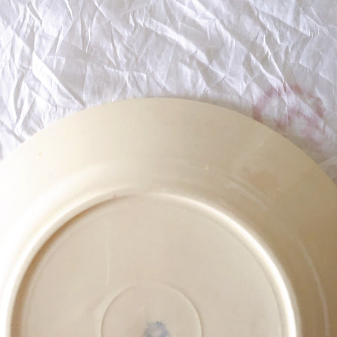 フランスアンティーク　バドンヴィレー　バラ柄ディナープレート　平皿　フランスアンティーク食器 ブロカントアンティーク 蚤の市