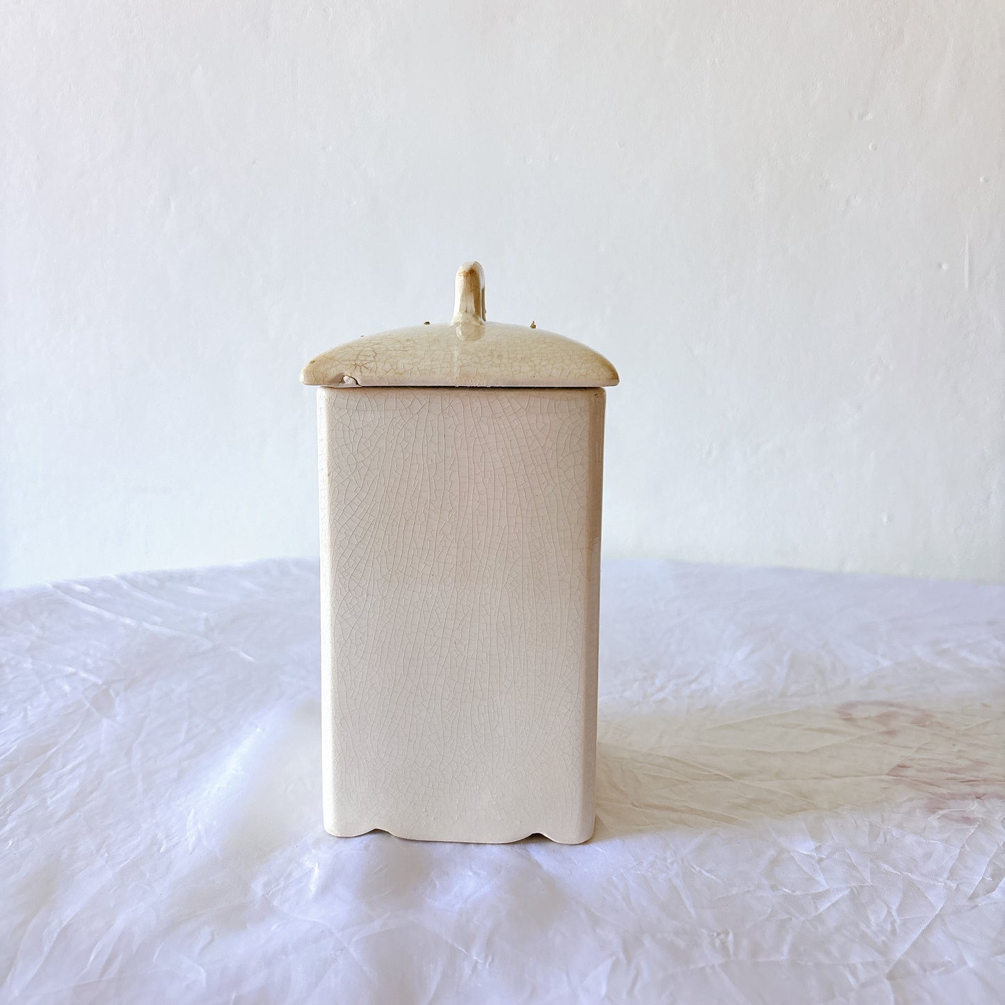 Badonviller アールデコ キャニスター 背面
