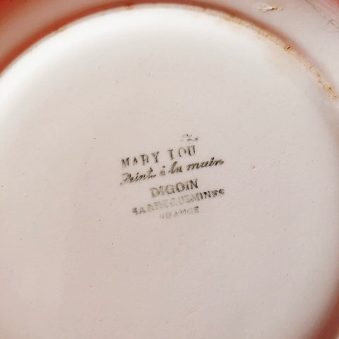 ディゴワンサルグミンヌ 『マリールー』 キャロットプレート・深皿 C フランスアンティーク・ヴィンテージ食器　ブロカント　蚤の市
